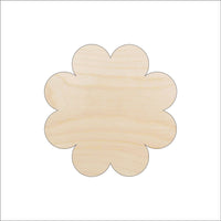 Flower Wood Craft Shape - Laser Cut Baltic Birch Unfinished DIY Wood Art Supplies FLR91 - The Wood Shape Store