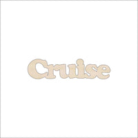 Cruise Wood Craft Shape - Laser Cut Baltic Birch Unfinished DIY Wood Art Supplies WRD42 - The Wood Shape Store