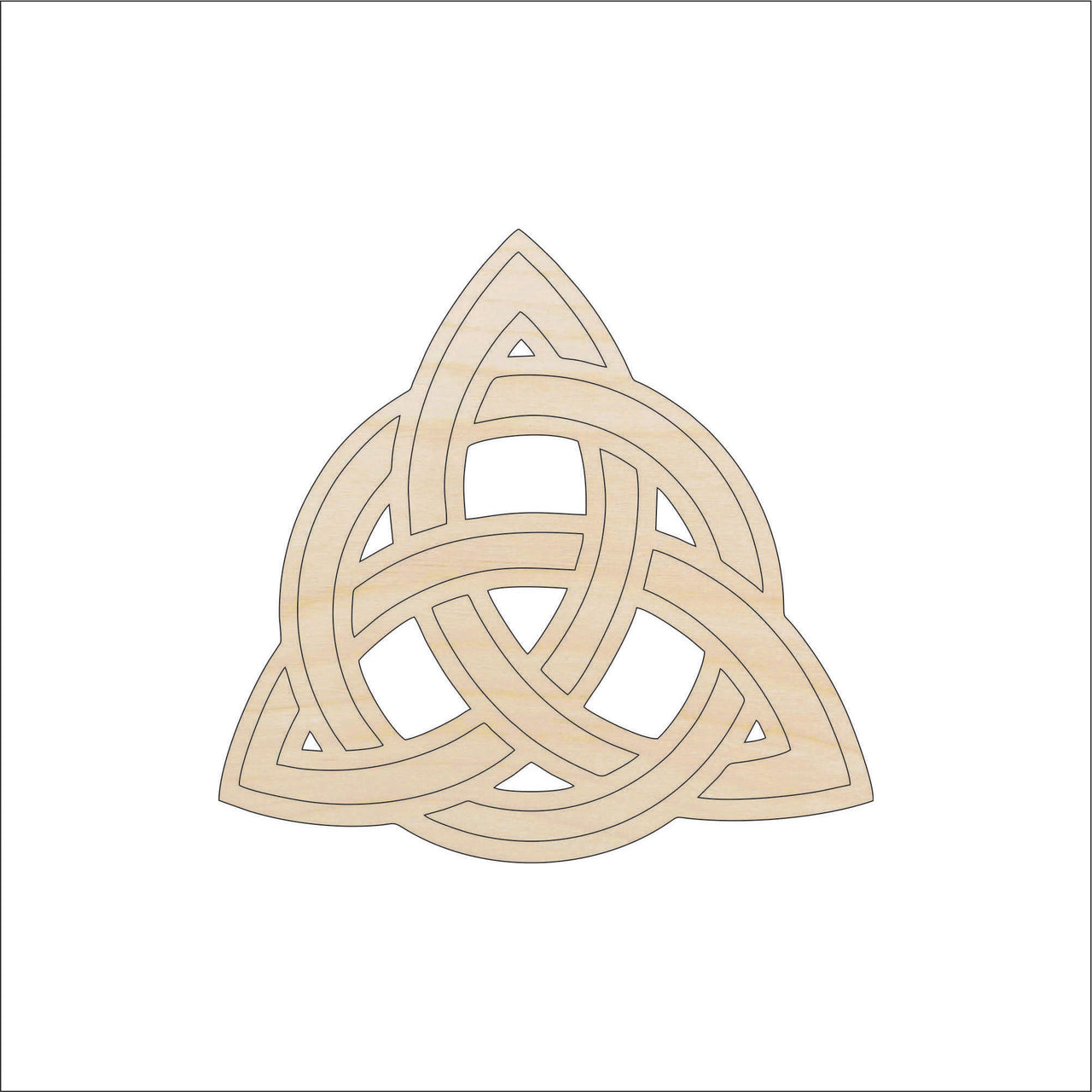 Celtic Design Wood Craft Shape - Laser Cut Baltic Birch Unfinished DIY Wood Art Supplies DSN27 - The Wood Shape Store