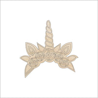 Unicorn Wood Craft Shape - Laser Cut Baltic Birch Unfinished DIY Wood Art Supplies MYTH109 - The Wood Shape Store