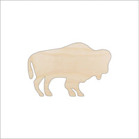 Bison Buffalo Wood Craft Shape – Laser Cut Baltic Birch Unfinished DIY Wood Art Supplies ANML31 - The Wood Shape Store