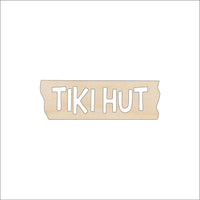 Tiki Hut Wood Craft Shape - Laser Cut Baltic Birch Unfinished DIY Wood Art Supplies SGN4 - The Wood Shape Store