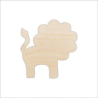 Lion Wood Craft Shape - Laser Cut Baltic Birch Unfinished DIY Wood Art Supplies CAT54 - The Wood Shape Store