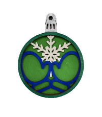 Mitten 3D Laser Cut Ornament – Baltic Birch Wood Craft Supplies | DIY Wood Ornament Kit XM14 - The Wood Shape Store