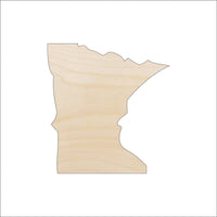Minnesota Wood Craft Shape - Laser Cut Baltic Birch Unfinished DIY Wood Art Supplies STAT71 - The Wood Shape Store