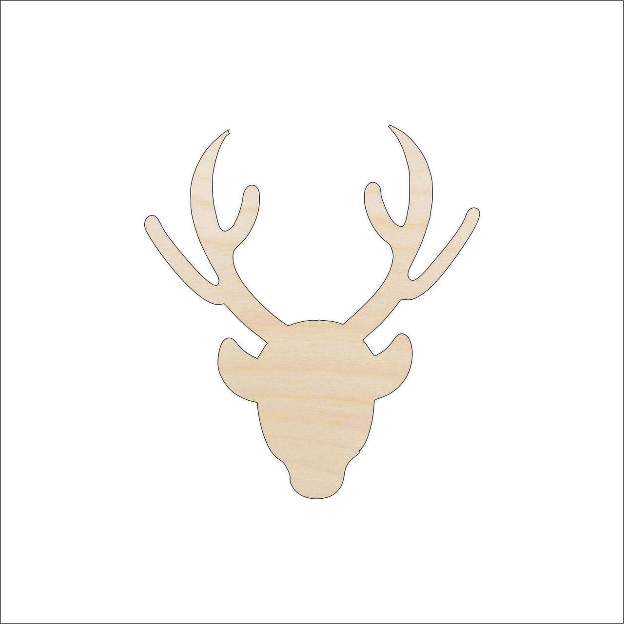 Deer Wood Craft Shape - Laser Cut Baltic Birch Unfinished DIY Wood Art Supplies DER19 - The Wood Shape Store