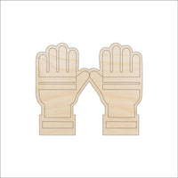Gloves Wood Craft Shape - Laser Cut Baltic Birch Unfinished DIY Wood Art Supplies CLT112 - The Wood Shape Store