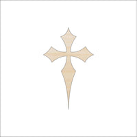 Cross Wood Craft Shape - Laser Cut Baltic Birch Unfinished DIY Wood Art Supplies REL62 - The Wood Shape Store