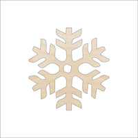 Snowflake Wood Craft Shape - Laser Cut Baltic Birch Unfinished DIY Wood Art Supplies SNW44 - The Wood Shape Store