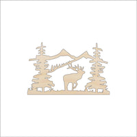 Moose Wood Craft Shape - Laser Cut Baltic Birch Unfinished DIY Wood Art Supplies MUS6 - The Wood Shape Store