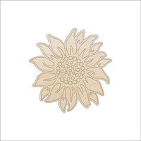Flower Wood Craft Shape - Laser Cut Baltic Birch Unfinished DIY Wood Art Supplies FLR105 - The Wood Shape Store