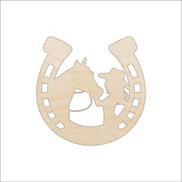 Cowgirl Laser Cut Out Unfinished Wood Craft Shape HRS91 - The Wood Shape Store