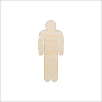 Sign Men Wood Craft Shape - Laser Cut Baltic Birch Unfinished DIY Wood Art Supplies PPL8 - The Wood Shape Store