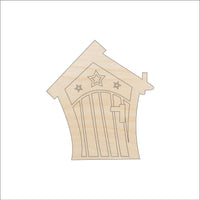 Fairy Door Wood Craft Shape - Laser Cut Baltic Birch Unfinished DIY Wood Art Supplies BLD75 - The Wood Shape Store