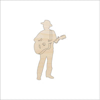 Guitar Wood Craft Shape - Laser Cut Baltic Birch Unfinished DIY Wood Art Supplies MSC47 - The Wood Shape Store