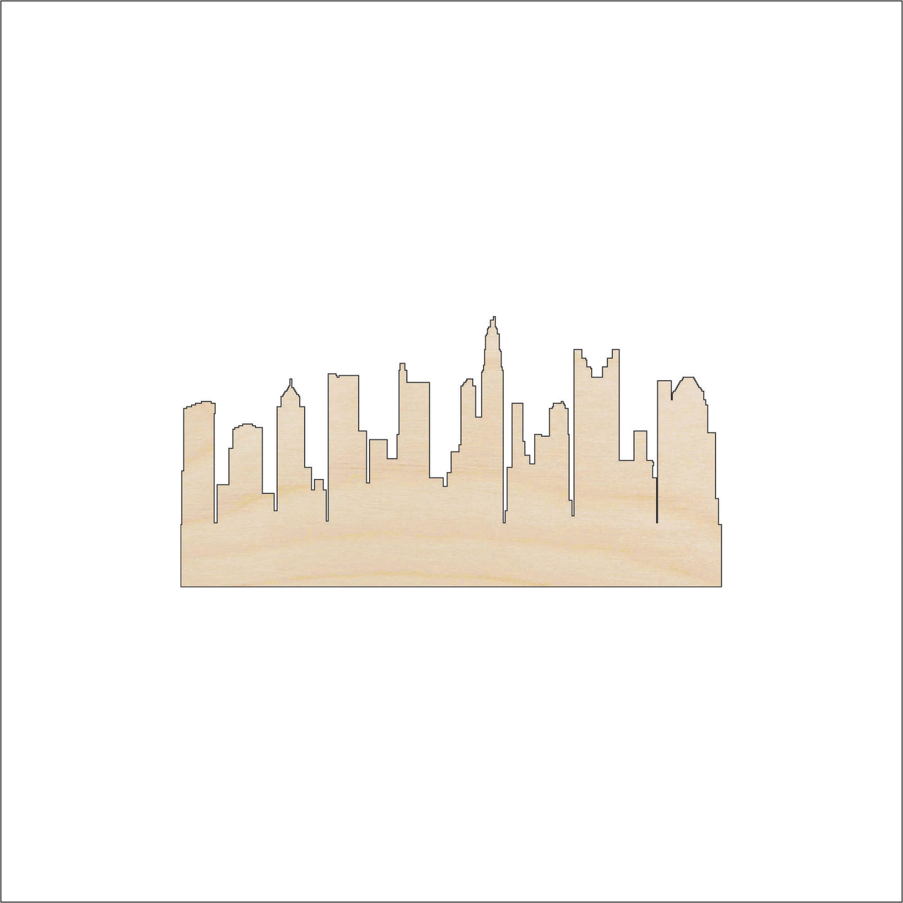 Columbus Wood Craft Shape - Laser Cut Baltic Birch Unfinished DIY Wood Art Supplies STAT104 - The Wood Shape Store
