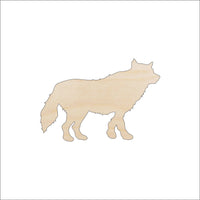 Wolf Wood Craft Shape – Laser Cut Baltic Birch Unfinished DIY Wood Art Supplies ANML94 - The Wood Shape Store