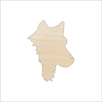 Wolf Bust Wood Craft Shape – Laser Cut Baltic Birch Unfinished DIY Wood Art Supplies ANML109 - The Wood Shape Store