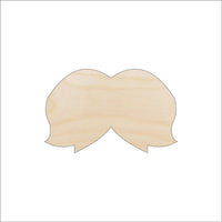 Mustache Wood Craft Shape - Laser Cut Baltic Birch Unfinished DIY Wood Art Supplies PPL49 - The Wood Shape Store