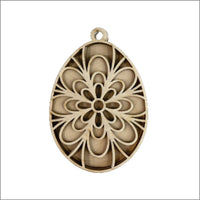 Easter 3D Laser Cut Ornament – Baltic Birch Wood Craft Supplies | DIY Wood Ornament Kit ES11 - The Wood Shape Store