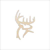Deer Wood Craft Shape - Laser Cut Baltic Birch Unfinished DIY Wood Art Supplies DER11 - The Wood Shape Store