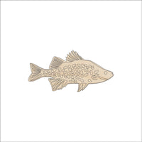 Fish Wood Craft Shape - Laser Cut Baltic Birch Unfinished DIY Wood Art Supplies FSH76 - The Wood Shape Store