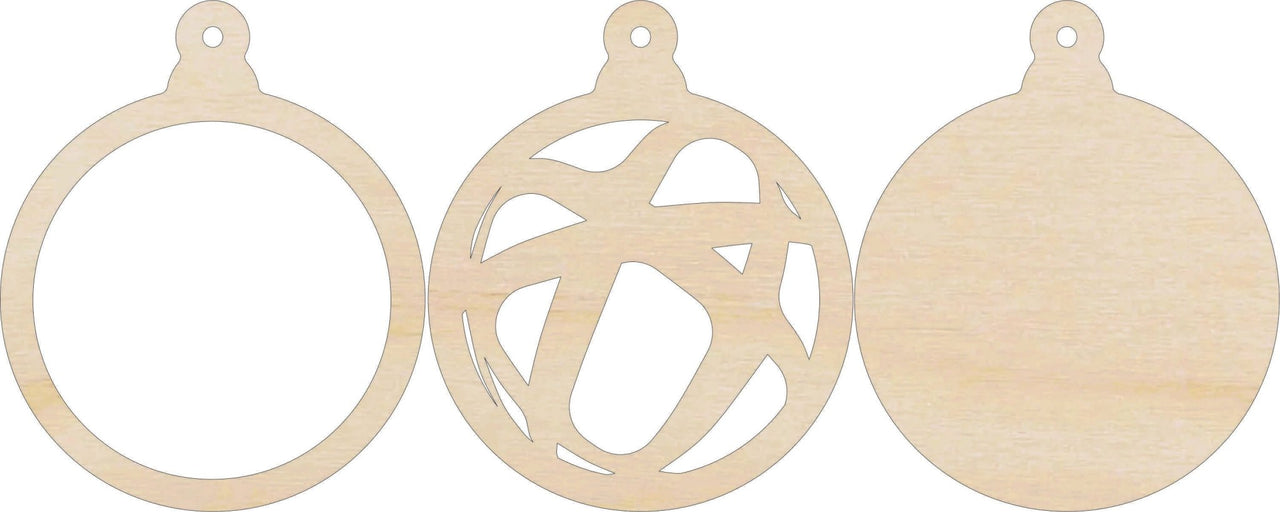 3D Laser Cut Ornament – Baltic Birch Wood Craft Supplies | DIY Wood Ornament Kit DS1 - The Wood Shape Store