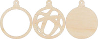 3D Laser Cut Ornament – Baltic Birch Wood Craft Supplies | DIY Wood Ornament Kit DS1 - The Wood Shape Store