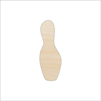 Bowling Pin Wood Craft Shape - Laser Cut Baltic Birch Unfinished DIY Wood Art Supplies SPT146 - The Wood Shape Store