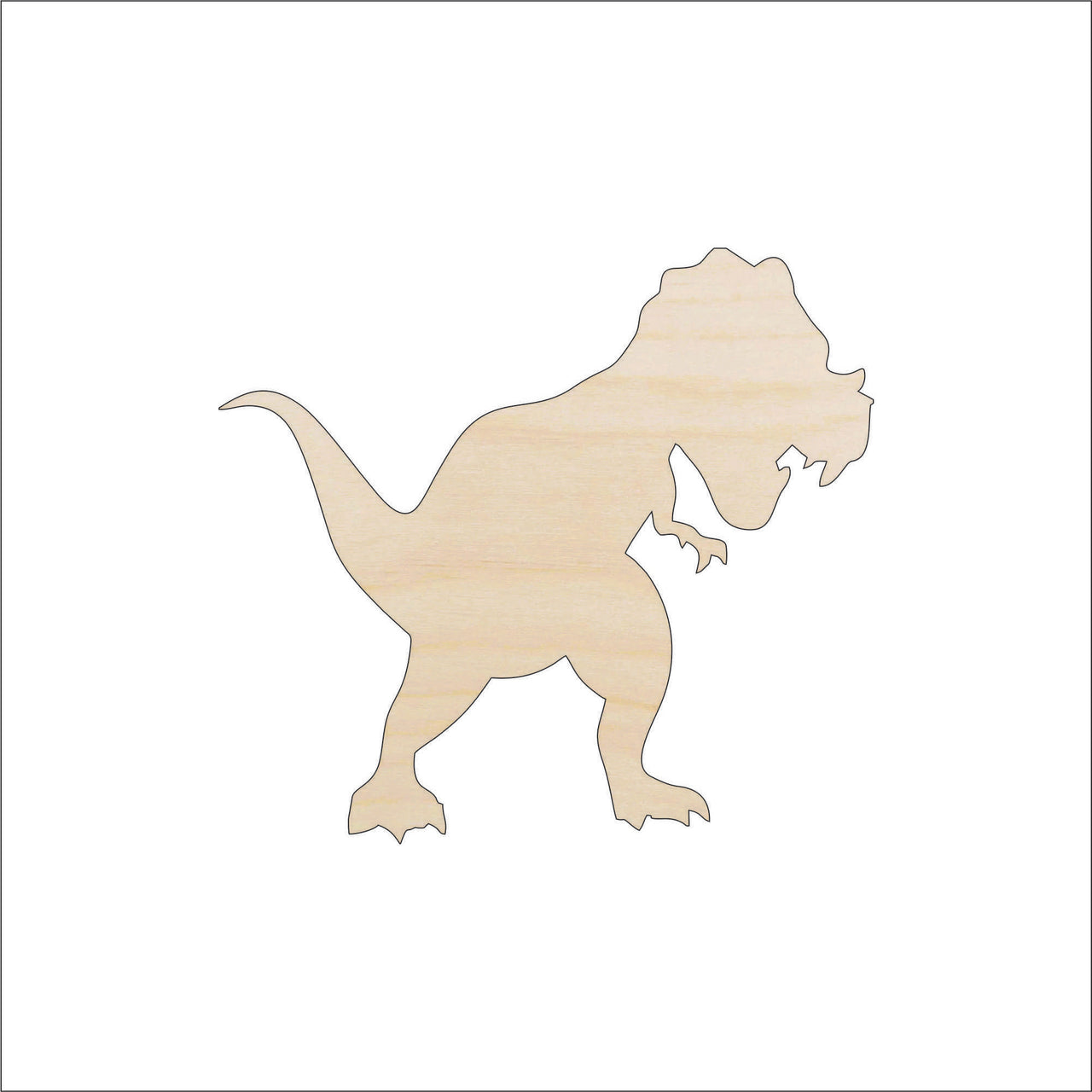 Dinosaur - Wood Craft Shape - Laser Cut Baltic Birch Unfinished DIY Wood Art Supplies DIN30 - The Wood Shape Store