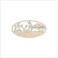 Deer Wood Craft Shape - Laser Cut Baltic Birch Unfinished DIY Wood Art Supplies DER72 - The Wood Shape Store