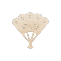 Fan Wood Craft Shape - Laser Cut Baltic Birch Unfinished DIY Wood Art Supplies CLT19 - The Wood Shape Store