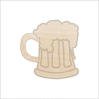 Beer Mug Wood Craft Shape - Laser Cut Baltic Birch Unfinished DIY Wood Art Supplies FOD4 - The Wood Shape Store