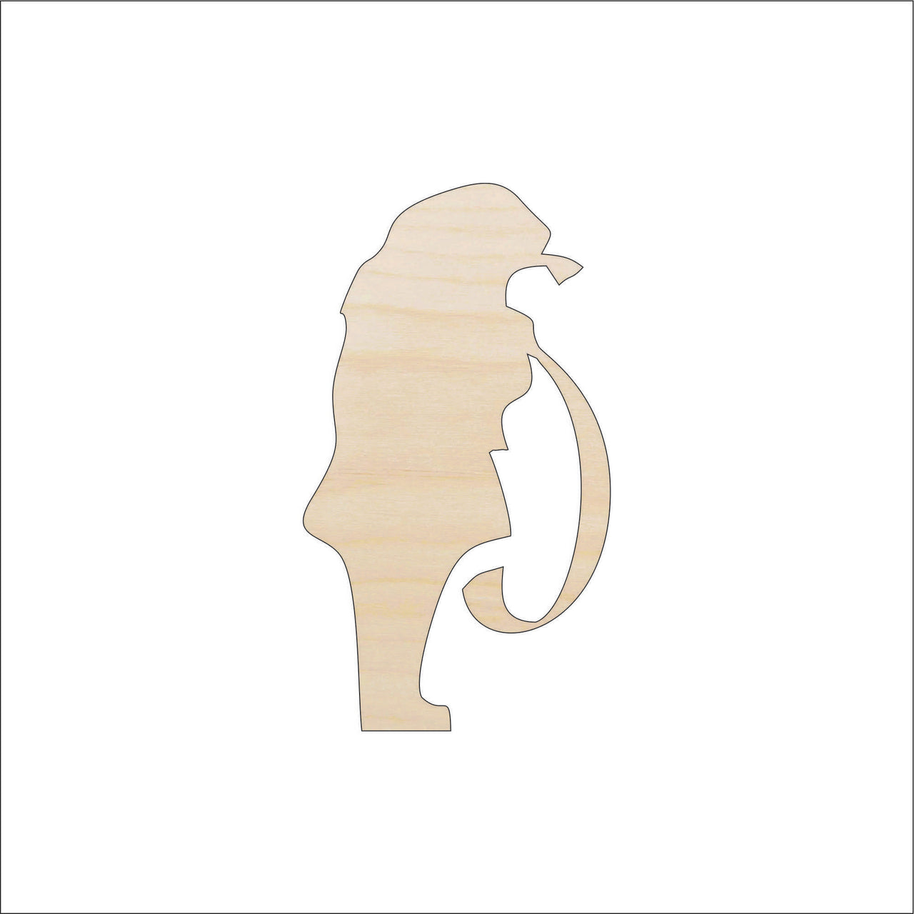 Santa Claus Wood Craft Shape - Laser Cut Baltic Birch Unfinished DIY Wood Art Supplies XMS51 - The Wood Shape Store