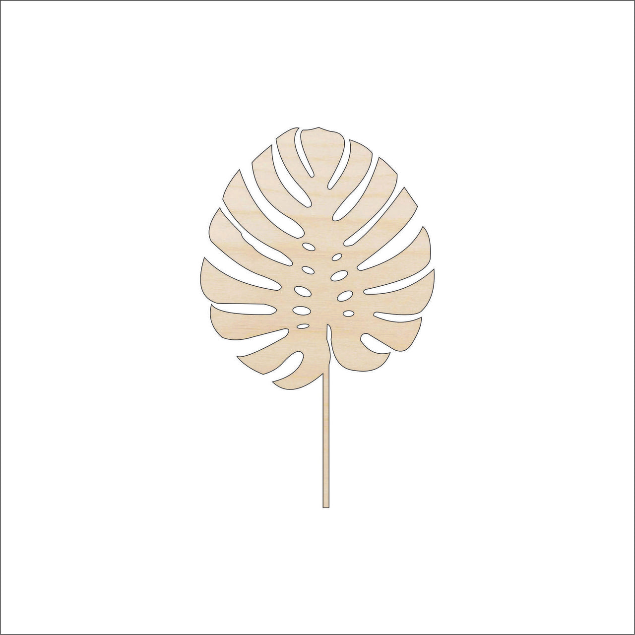 Leaf Wood Craft Shape - Laser Cut Baltic Birch Unfinished DIY Wood Art Supplies LEF36 - The Wood Shape Store