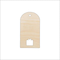 Gift Tag Wood Craft Shape - Laser Cut Baltic Birch Unfinished DIY Wood Art Supplies TAG31 - The Wood Shape Store