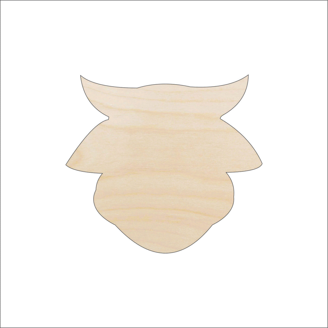 Cow Wood Craft Shape - Laser Cut Baltic Birch Unfinished DIY Wood Art Supplies COW11 - The Wood Shape Store