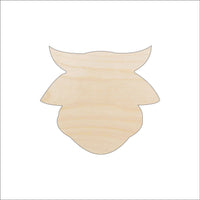 Cow Wood Craft Shape - Laser Cut Baltic Birch Unfinished DIY Wood Art Supplies COW11 - The Wood Shape Store
