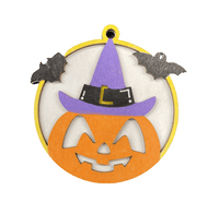 Pumpkin 3D Laser Cut Ornament – Baltic Birch Wood Craft Supplies | DIY Wood Ornament Kit HA26 - The Wood Shape Store