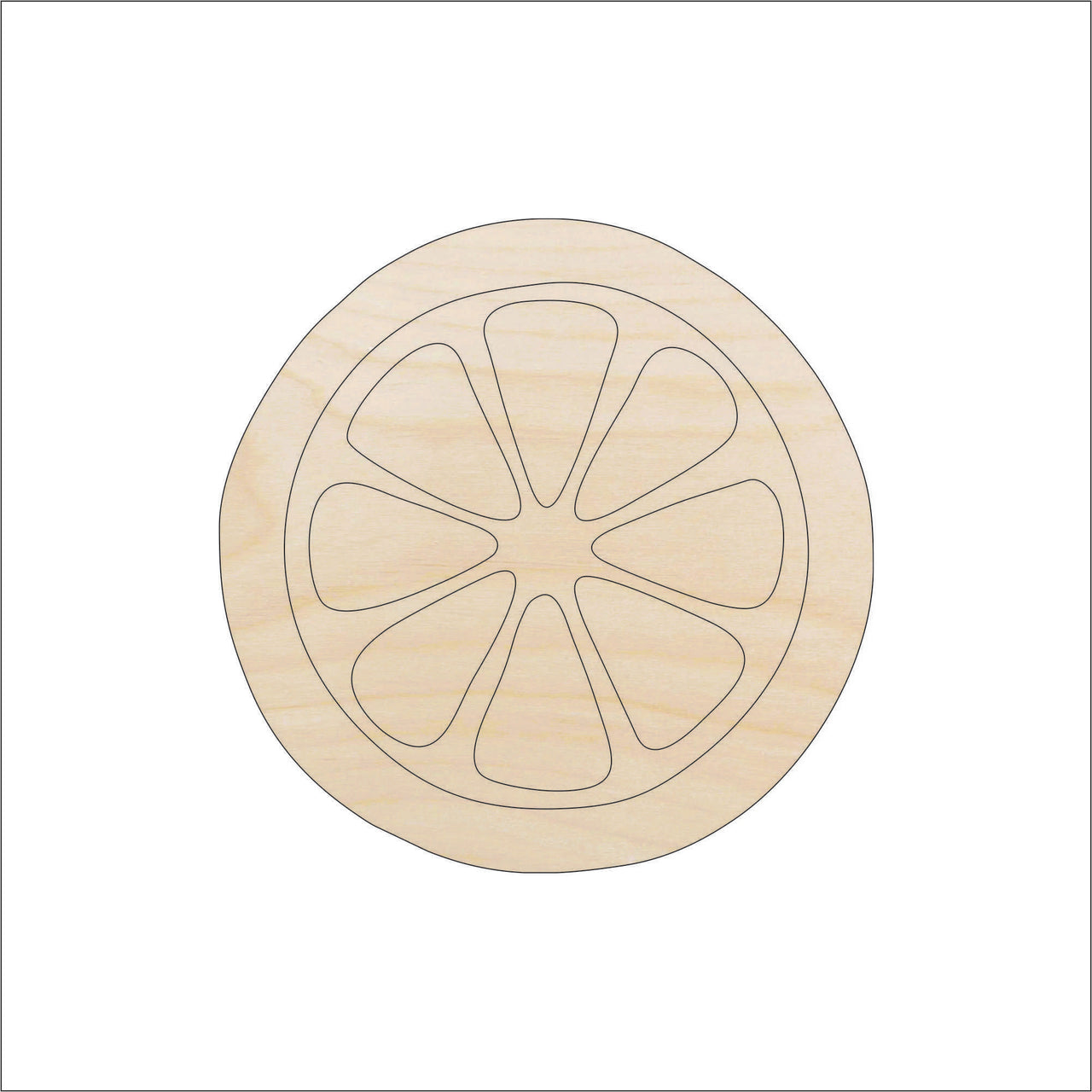 Lemon Wood Craft Shape - Laser Cut Baltic Birch Unfinished DIY Wood Art Supplies FOD24 - The Wood Shape Store