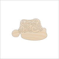 Santa Hat Wood Craft Shape - Laser Cut Baltic Birch Unfinished DIY Wood Art Supplies XMS35 - The Wood Shape Store