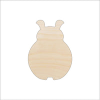 Ladybug Wood Craft Shape - Laser Cut Baltic Birch Unfinished DIY Wood Art Supplies BUG76 - The Wood Shape Store