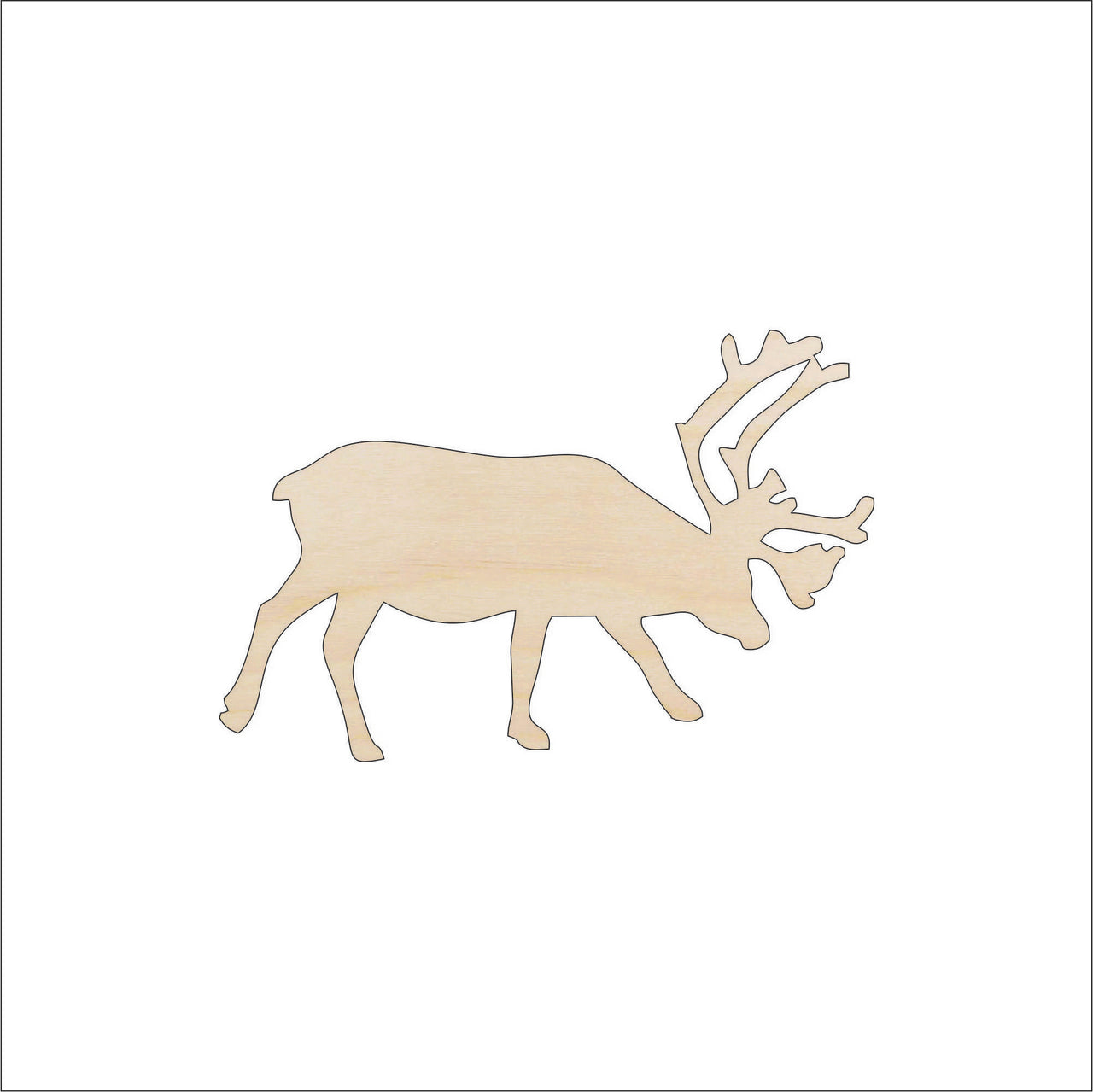 Moose Wood Craft Shape - Laser Cut Baltic Birch Unfinished DIY Wood Art Supplies MUS5 - The Wood Shape Store
