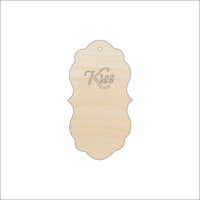 Gift Tag Wood Craft Shape - Laser Cut Baltic Birch Unfinished DIY Wood Art Supplies TAG8 - The Wood Shape Store