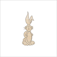 Bunny - Wood Craft Shape - Laser Cut Baltic Birch Unfinished DIY Wood Art Supplies BNY54 - The Wood Shape Store
