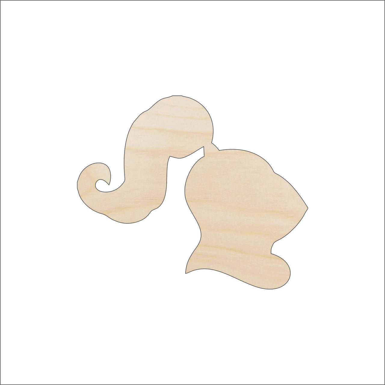 Helmet Armor Wood Craft Shape - Laser Cut Baltic Birch Unfinished DIY Wood Art Supplies MSK13 - The Wood Shape Store