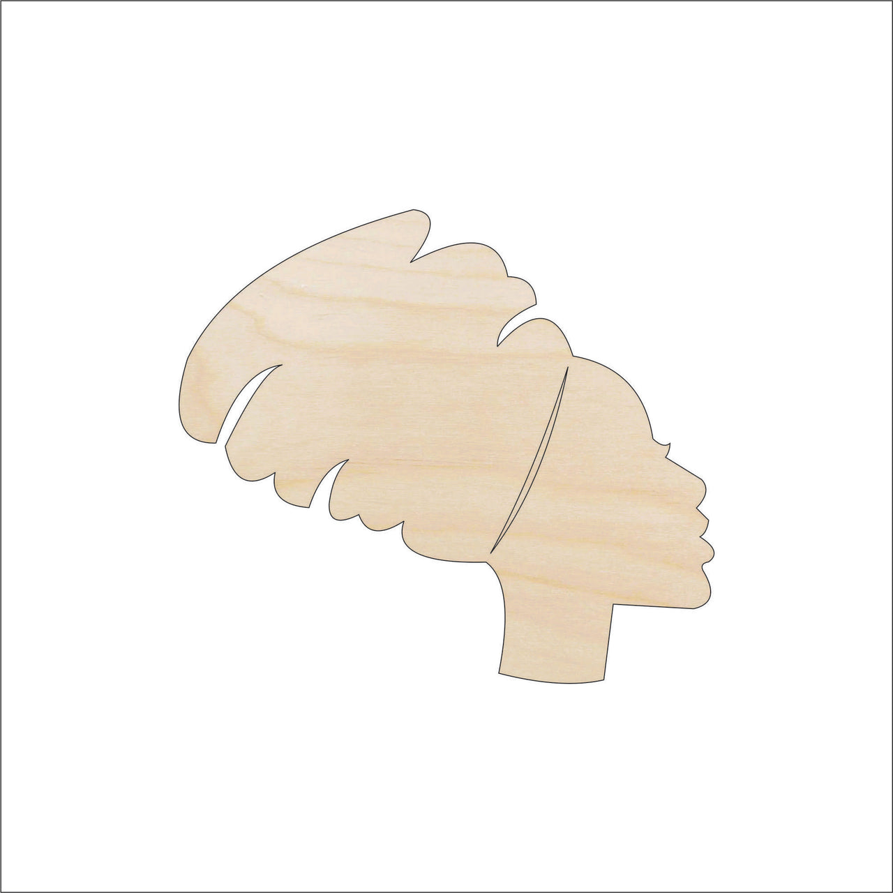 Woman Wood Craft Shape - Laser Cut Baltic Birch Unfinished DIY Wood Art Supplies PPL79 - The Wood Shape Store