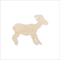 Goat Wood Craft Shape – Laser Cut Baltic Birch Unfinished DIY Wood Art Supplies ANML112 - The Wood Shape Store