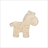 Zebra Wood Craft Shape – Laser Cut Baltic Birch Unfinished DIY Wood Art Supplies ANML41 - The Wood Shape Store
