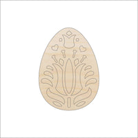 Easter Egg Wood Craft Shape - Laser Cut Baltic Birch Unfinished DIY Wood Art Supplies ESR14 - The Wood Shape Store